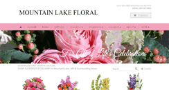 Desktop Screenshot of mountainlakefloral.com