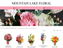 Tablet Screenshot of mountainlakefloral.com